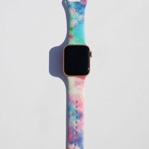 NEW Tie Dye Printed Apple Watch Silicone Band Strap Size 38/40/41/42/44/45MM